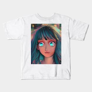 Anime illustration of Anita Pointer Kids T-Shirt